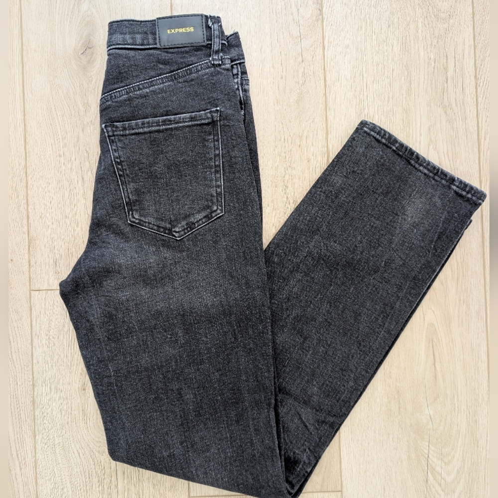 Express Modern Straight Super High Rise Black